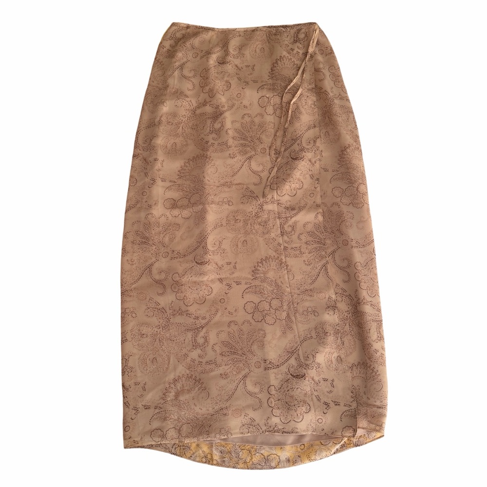 Emanuel Ungaro Vintage 100% Silk Midi Skirt – Size 2/36
